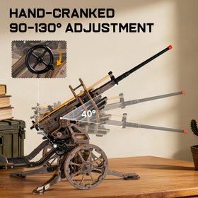 ROKR barrel elevation adjustment offers precise control for display.