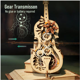 ROKR cello base with book-tome design enhances desk display