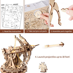 ROKR DIY engineering model kit with clear, beginner-friendly instructions.