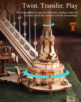 ROKR Cornucopia carvings add elegant decor to a study or living space.