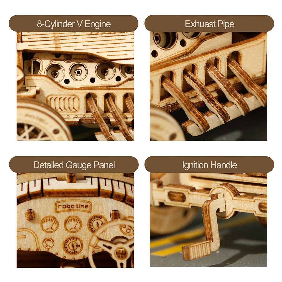 ROKR Grand Prix car interlocking pieces demonstrate sturdy construction.