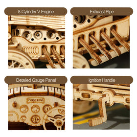 ROKR Grand Prix car interlocking pieces demonstrate sturdy construction.