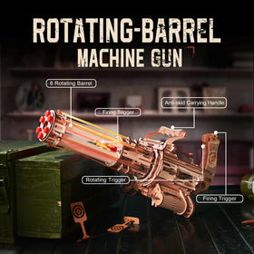 ROKR 6-barrel rotating chamber enables rapid-fire-style action during sessions.