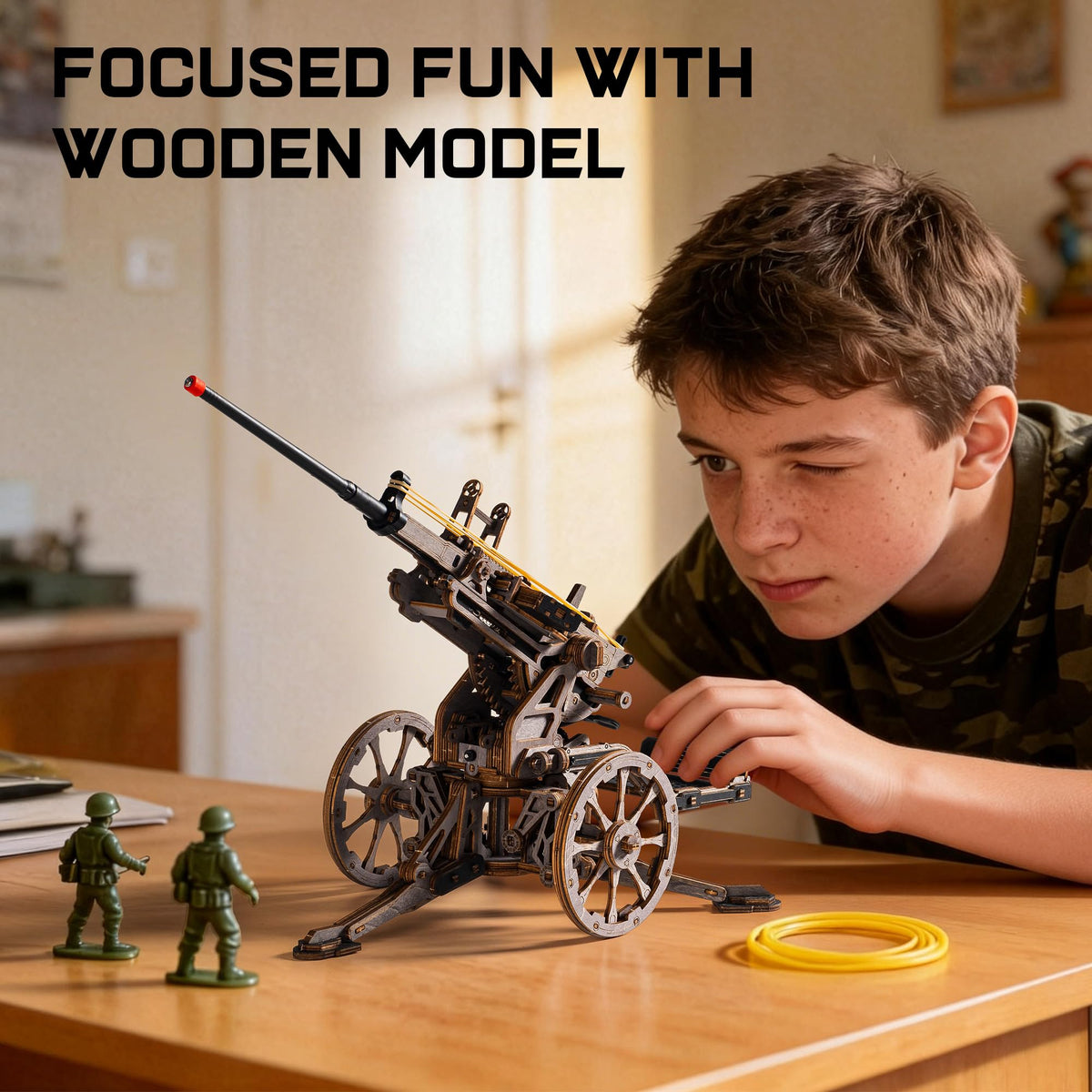 ROKR included parts and instructions ensure complete, glue-free assembly.