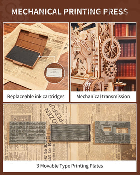 ROKR ink cartridge and writing paper stack included for creative journaling