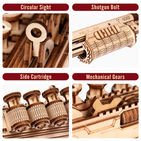 ROKR laser-cut plywood parts ensure tight fits and clean lines during assembly.