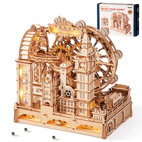 ROKR London 3D puzzle Big Ben chime visual, engaging decorative display and interactive assembly.