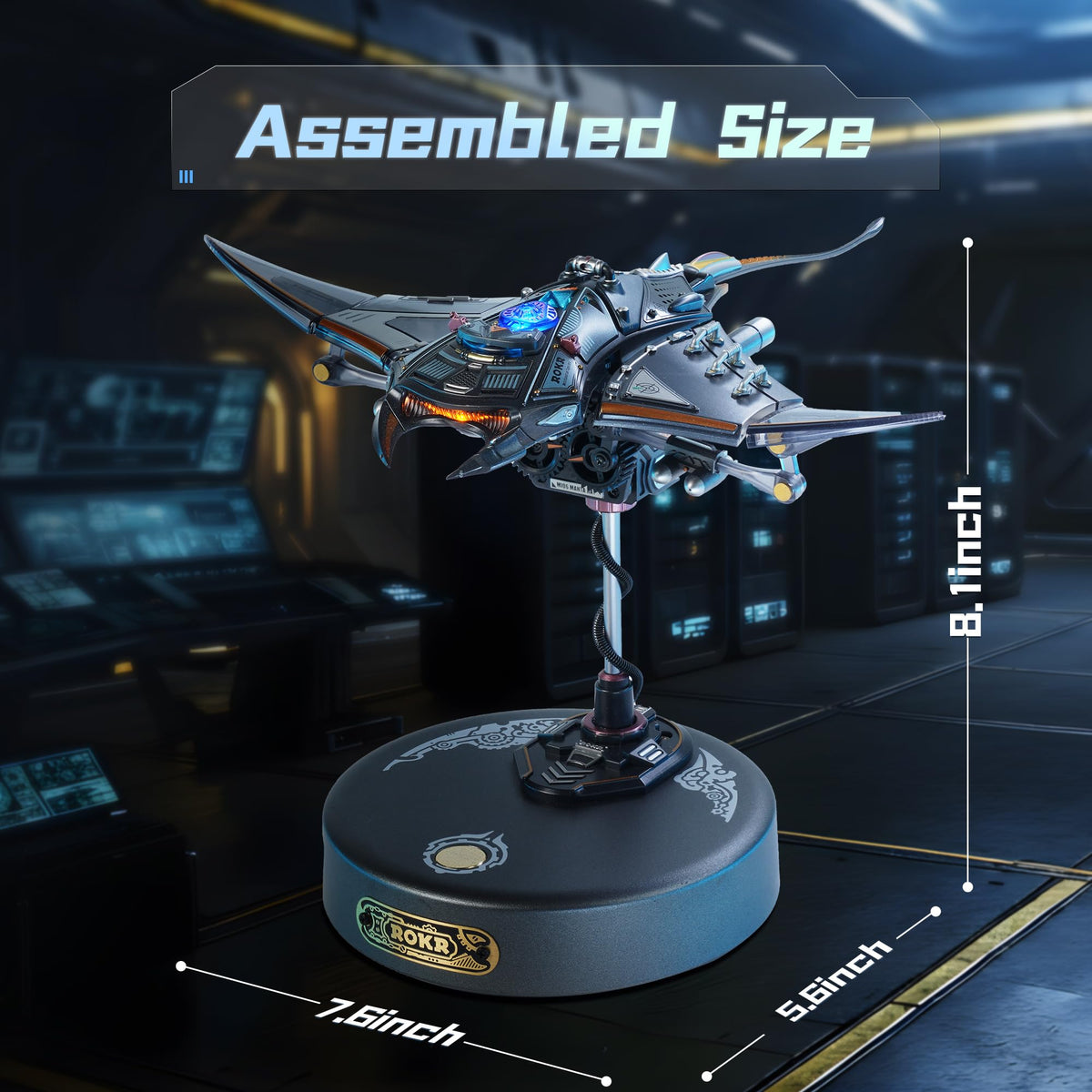 ROKR Manta Ray Burst Mode shows faster wing motion during display.