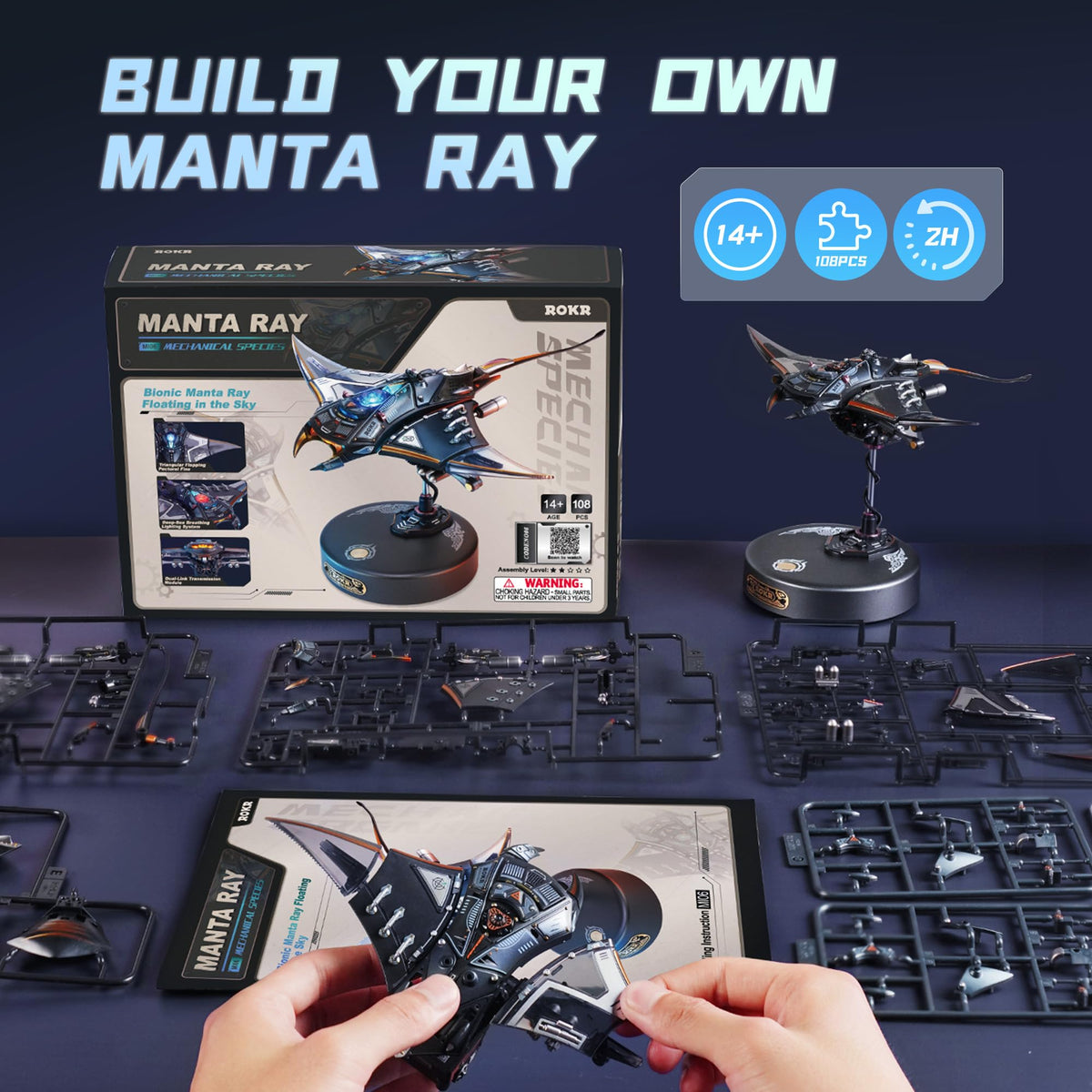 ROKR Manta Ray serves as elegant desk decor and conversation piece.