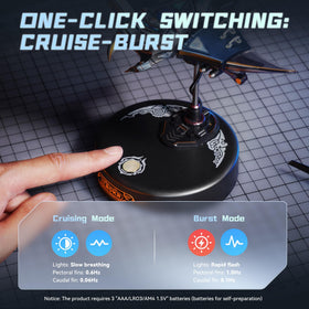 ROKR Manta Ray dual lighting modes enhance desk display.
