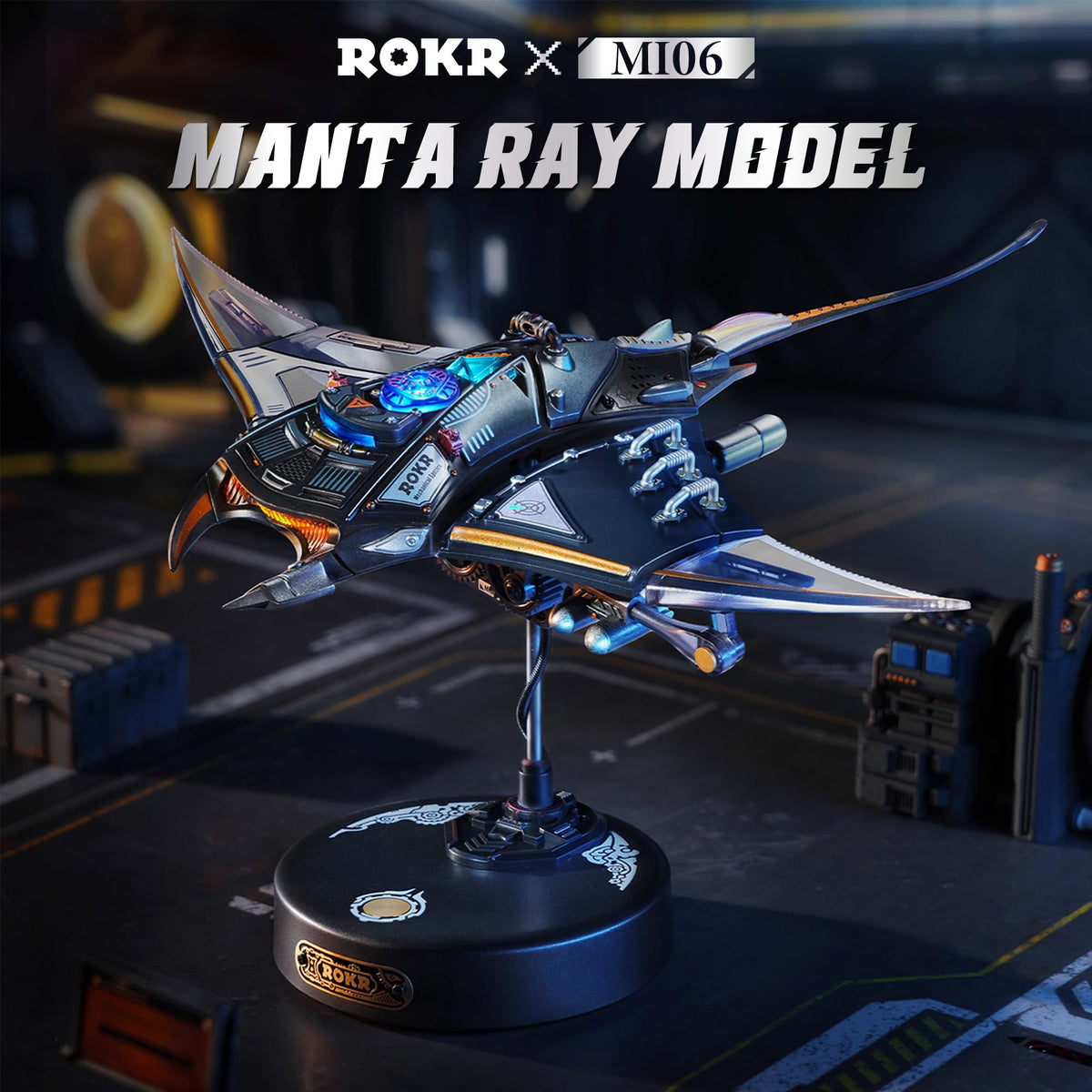 ROKR Manta Ray planetary gear detail emphasizes intricate mechanical motion