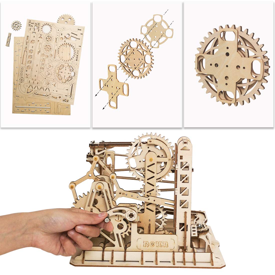 ROKR mechanical gears model kit highlights precise engineering in display