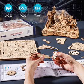 ROKR Multi mechanism puzzle with tracks providing tactile feedback and challenge