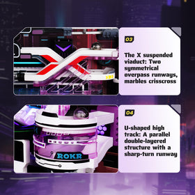 ROKR infrared sensing triggers dynamic light effects for a responsive show.