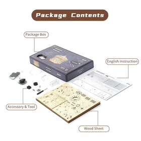 ROKR Secret Garden music box laser-cut pieces show precise, easy assembly.