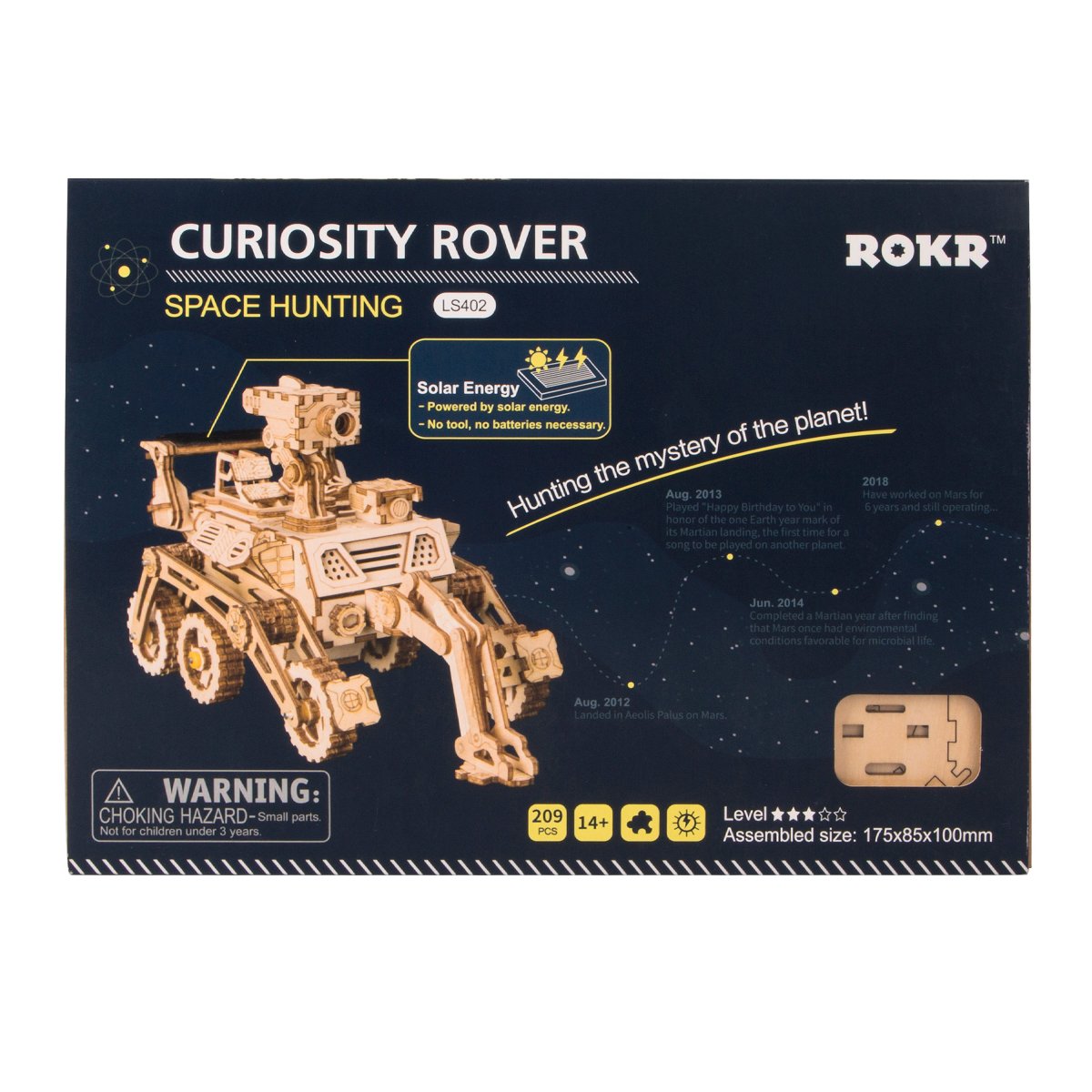 ROKR small parts support careful handling during the 3D build