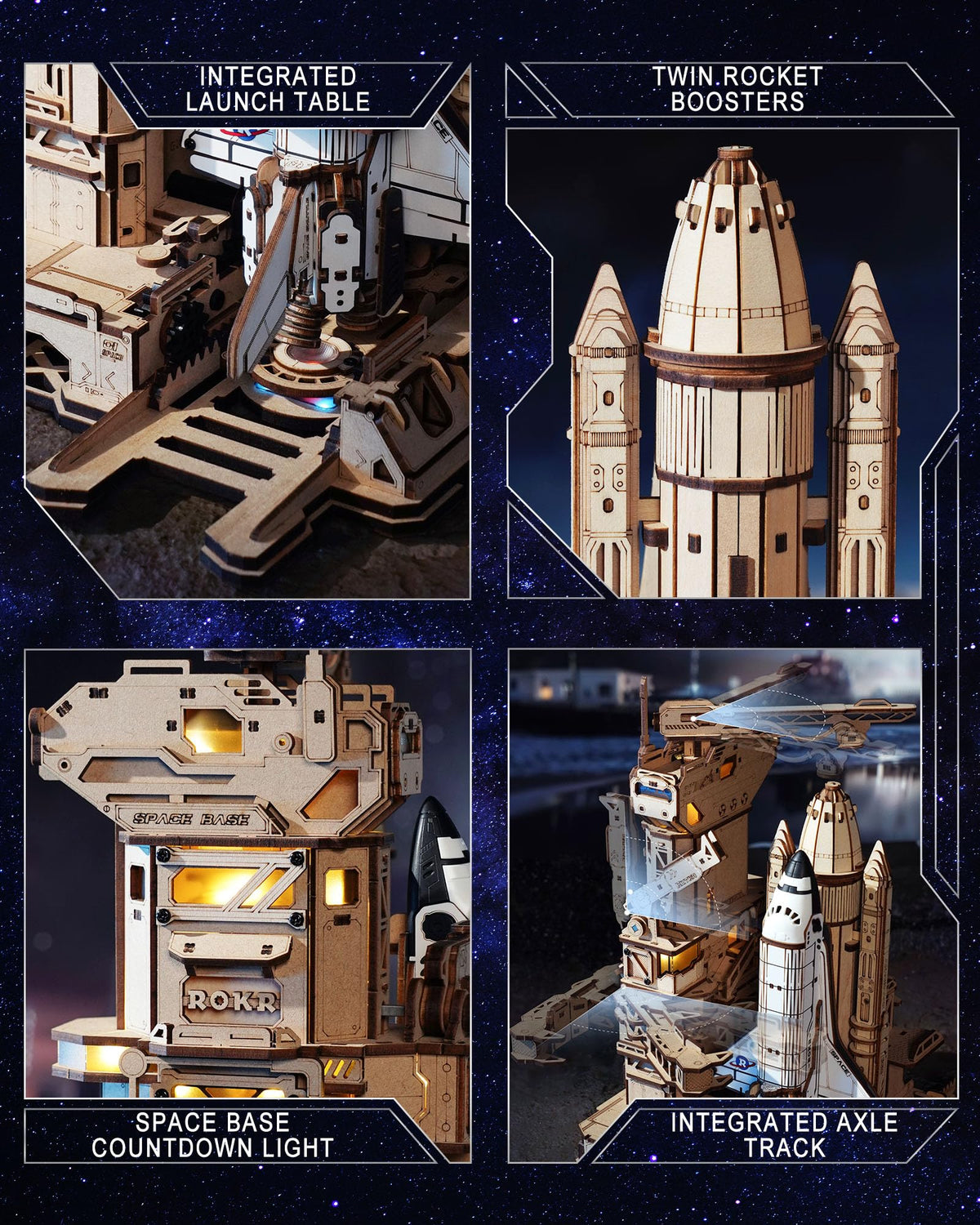 ROKR Space Shuttle display centerpiece for study or office ambiance.