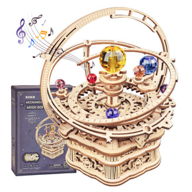 ROKR Starry Night Music Box gears rotate for a captivating desk display