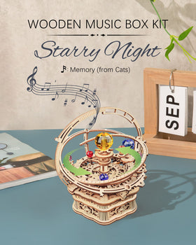 ROKR Starry Night Music Box multicolor balls swirl under the melody