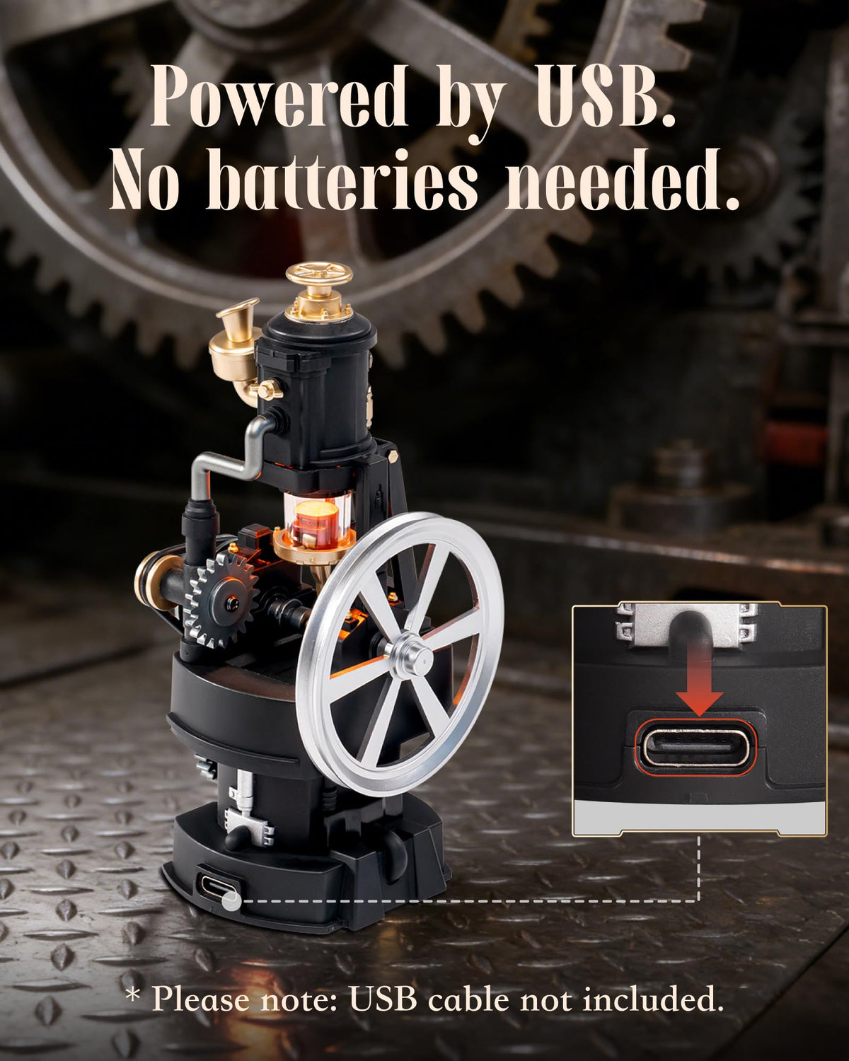 ROKR Thermo Engine laser-cut parts emphasize precision assembly.