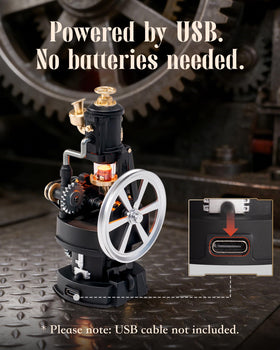 ROKR Thermo Engine laser-cut parts emphasize precision assembly.