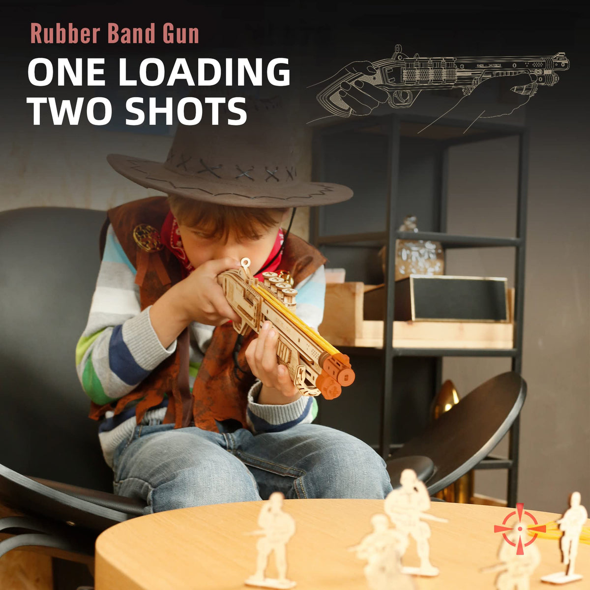 ROKR toy shotgun model kit unboxing reveals a ready-to-assemble experience.