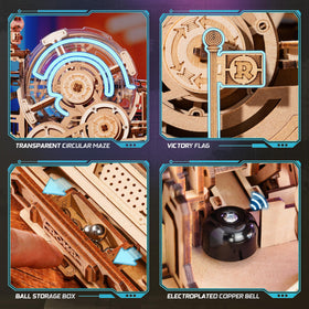 ROKR Transparent Circular Maze lets you watch every move from start to finish