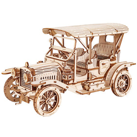 ROKR vintage car model 1:15 front view, perfect for display and collection