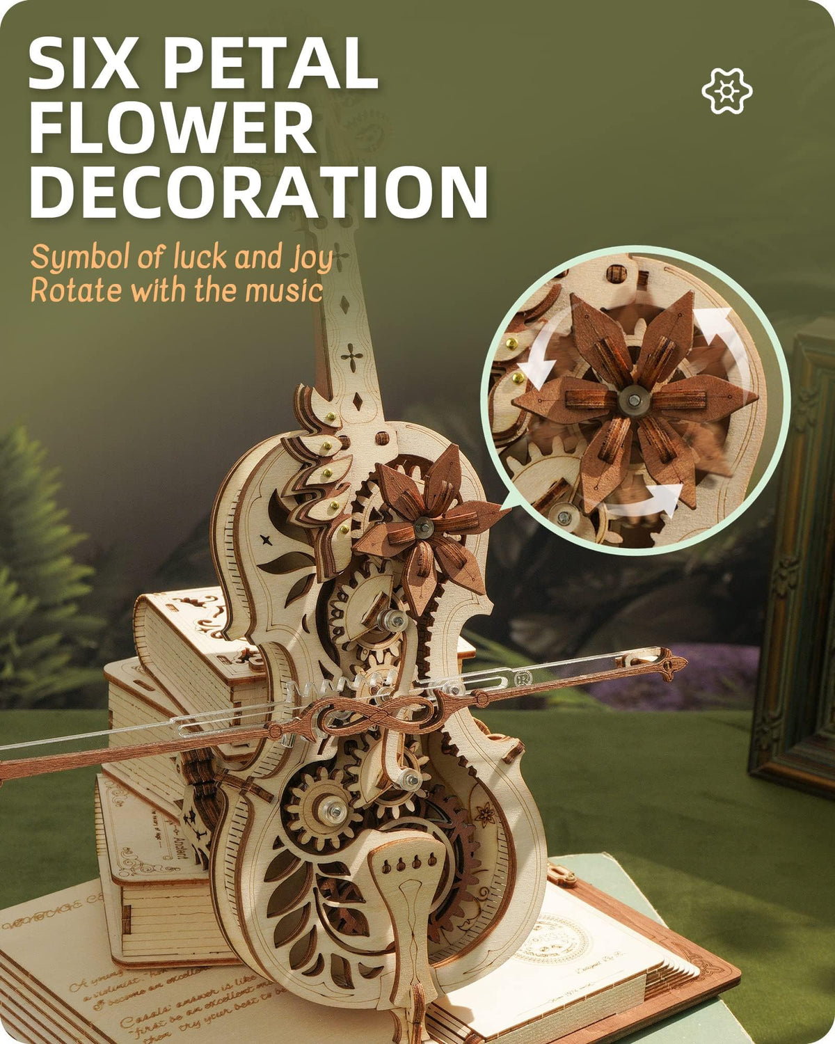 ROKR wind mechanism in action demonstrates the music playback