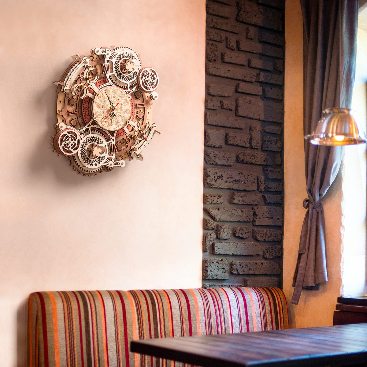 ROKR zodiac steampunk detail highlights intricate gears and vintage aesthetic