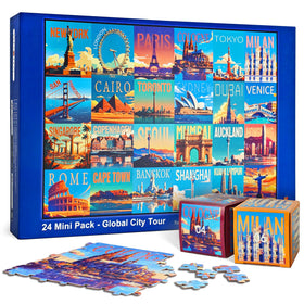 rokt&razo Global City Tour puzzle box front for family game night