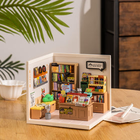 Rolife 1:24 model kit with LED light enhances night time display and ambiance.