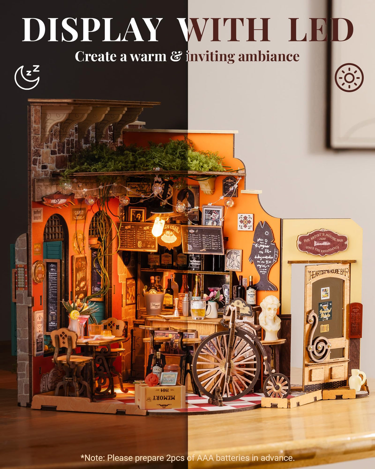 Rolife 312-piece miniature kit with easy assembly in hours