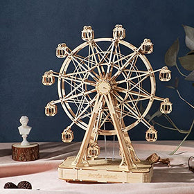 Rolife 3D puzzle kit with laser-cut pieces for precise fitting.