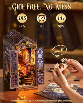 Rolife Book Nook potion cauldron scene invites imaginative play and whimsy.