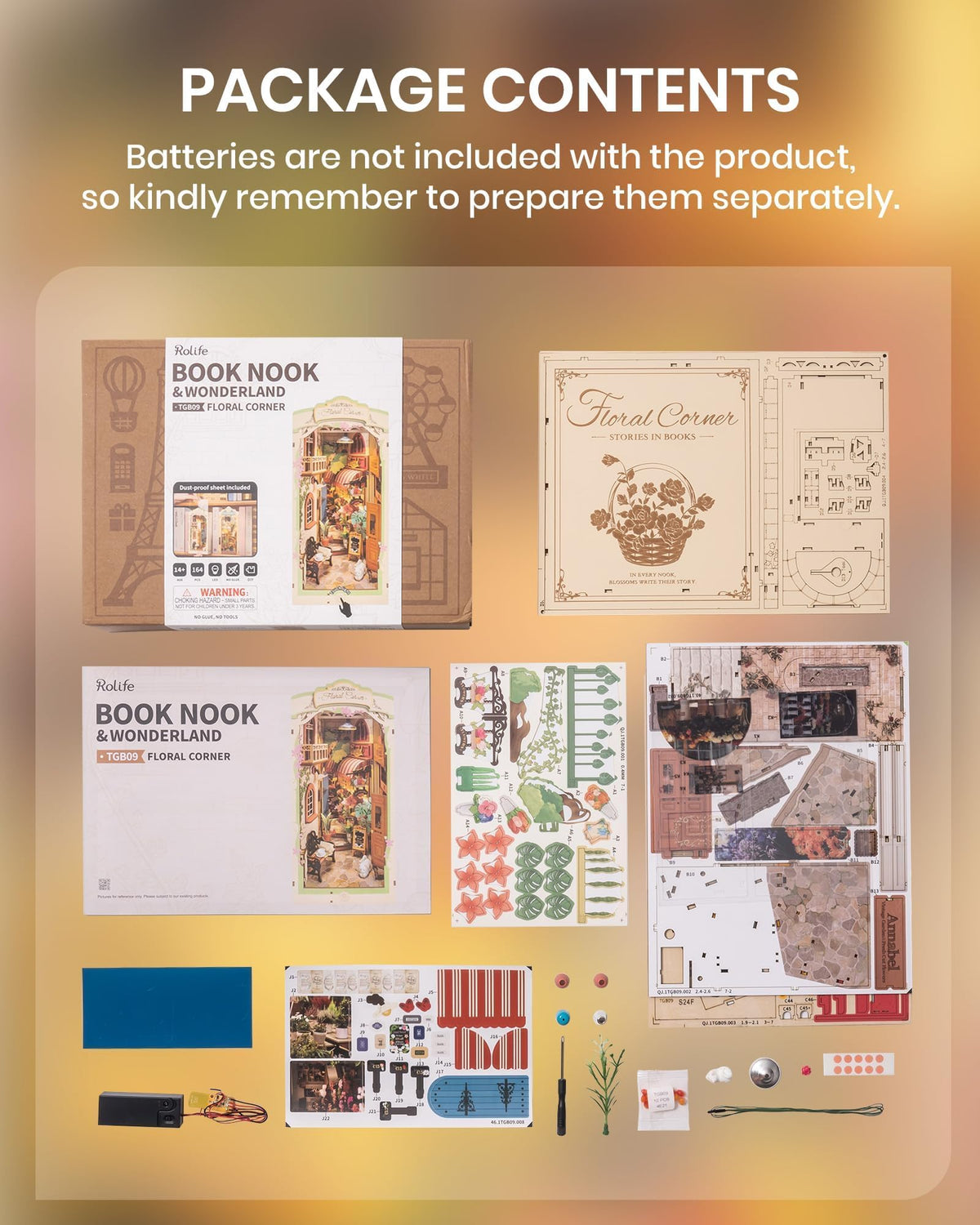 Rolife Flower and Street scene adds color to home decor