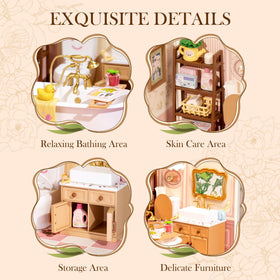 Rolife Bubble Bathroom display-ready finish on a stylish shelf-decor