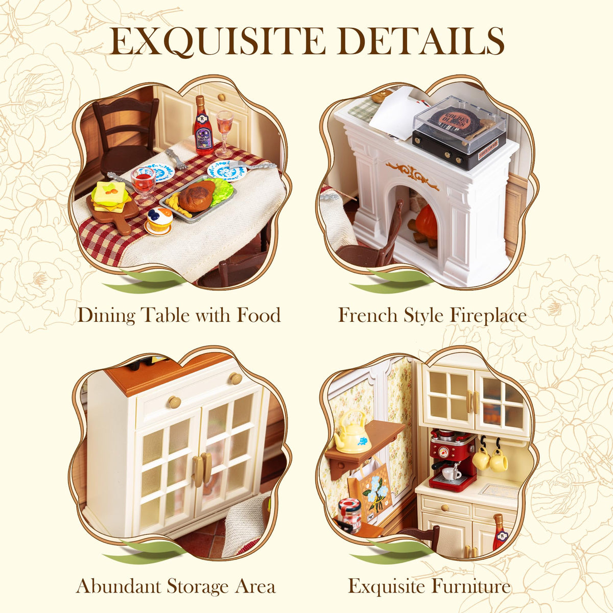 Rolife dining room building pieces for a satisfying DIY experience