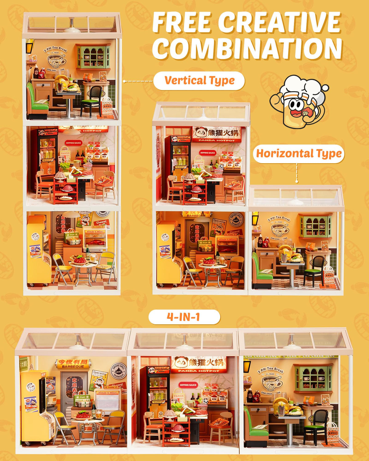 Rolife display-ready scene fits on shelves, desks, or curio cabinets.
