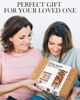 Rolife DIY Book Nook gift-ready packaging makes a thoughtful present.