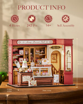 Rolife DIY Dollhouse close-up of wooden pieces showcasing craftsmanship.