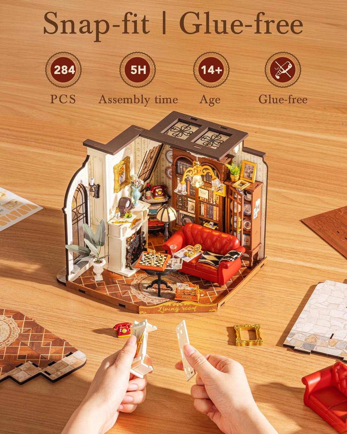 Rolife Victorian parlor LED lighting elevates ambience for evenings or photography