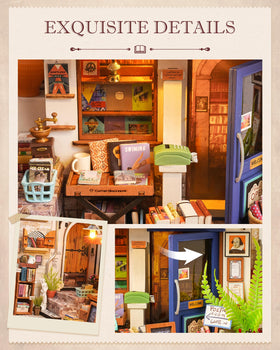 Rolife dollhouse interior furniture enhances realistic mini rooms.