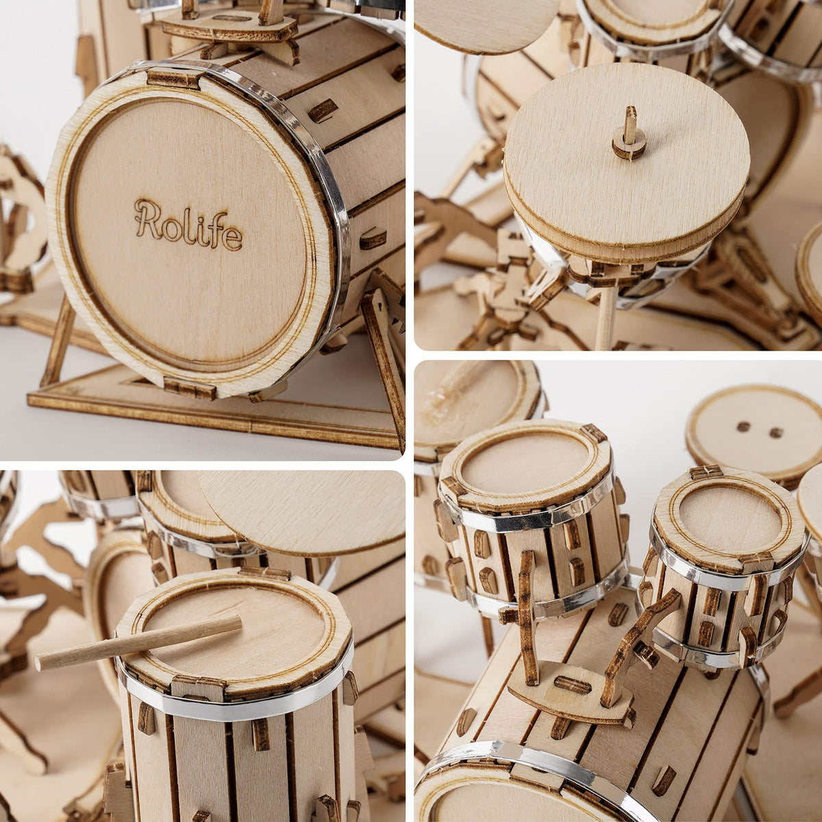 Rolife drum kit makes a thoughtful gift for music lovers who enjoy hands-on projects