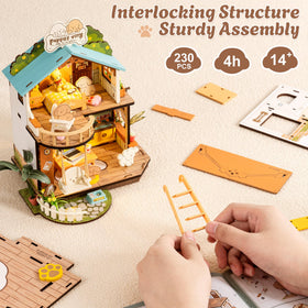 Rolife duplex villa kit with easy assembly for beginners