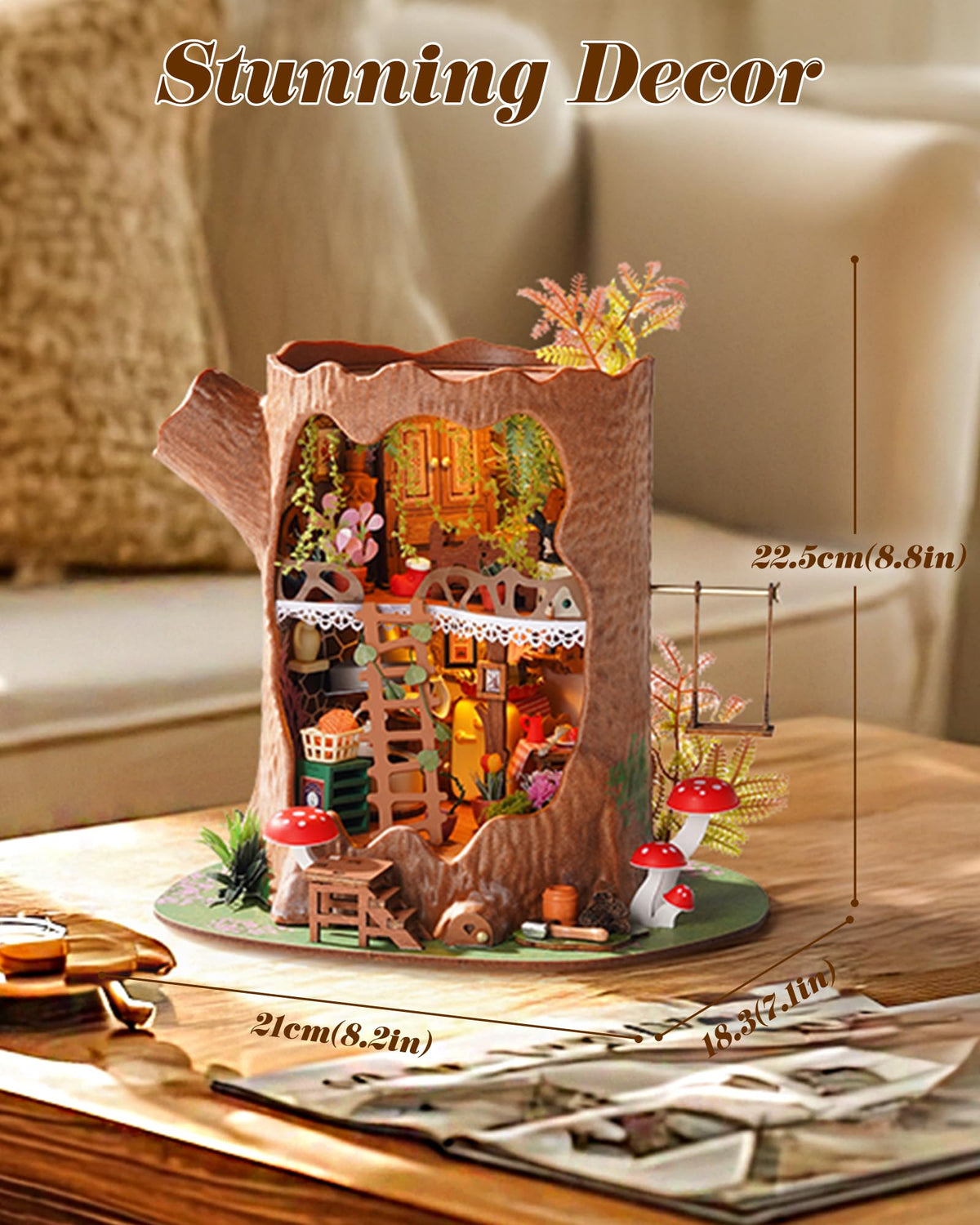 Rolife tree house kit storybook packaging suitable as a gift-ready reveal
