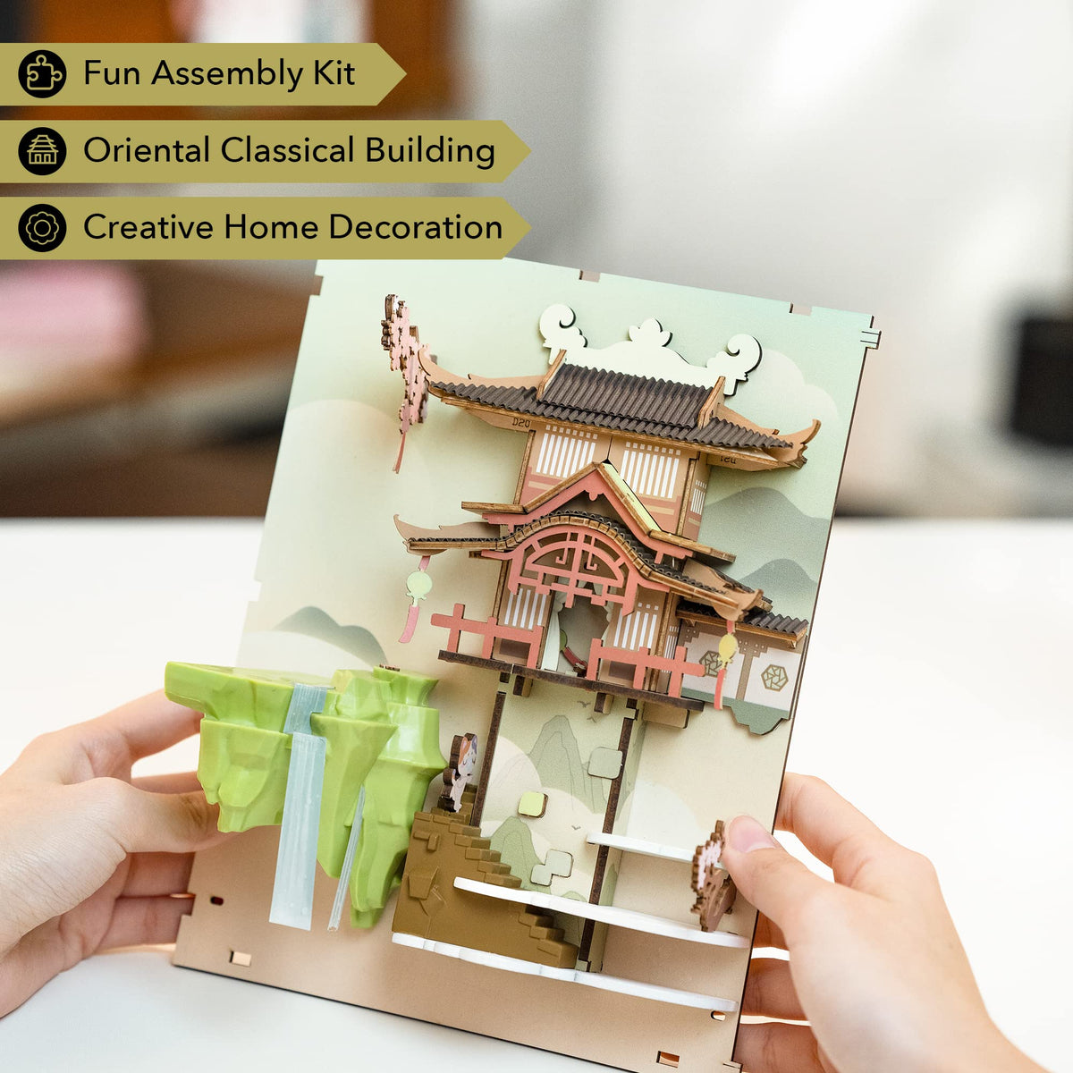 Rolife Falling Sakura parts and inserts for immersive miniature world building