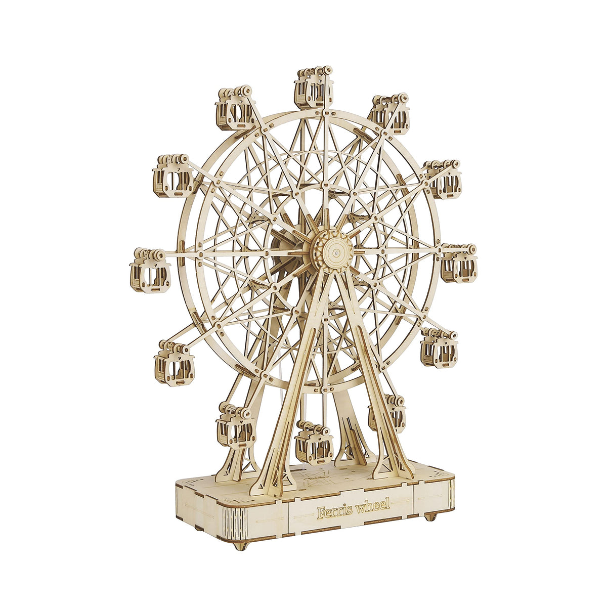 Rolife Ferris wheel music box wooden kit — satisfying assembly and display.