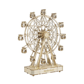 Rolife Ferris wheel music box wooden kit — satisfying assembly and display.