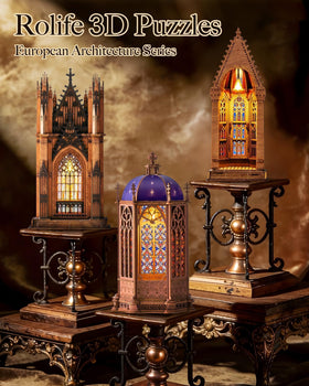 Rolife cathedral ornaments add architectural charm to home decor